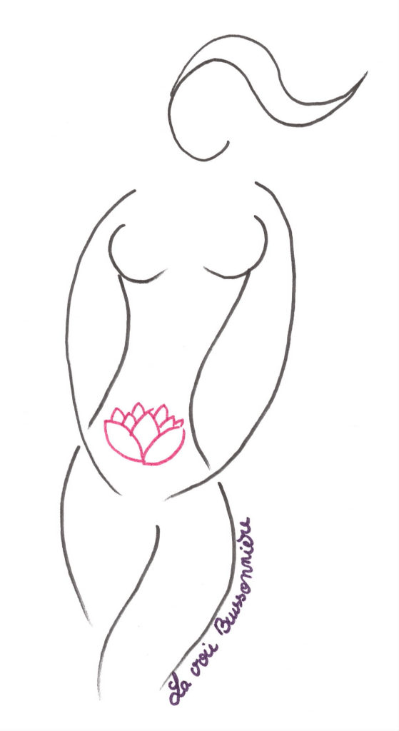 La femme en âge de procréer prend soin de son champ de cinabre, de son DAN TIAN inférieur (fleur de lotus)